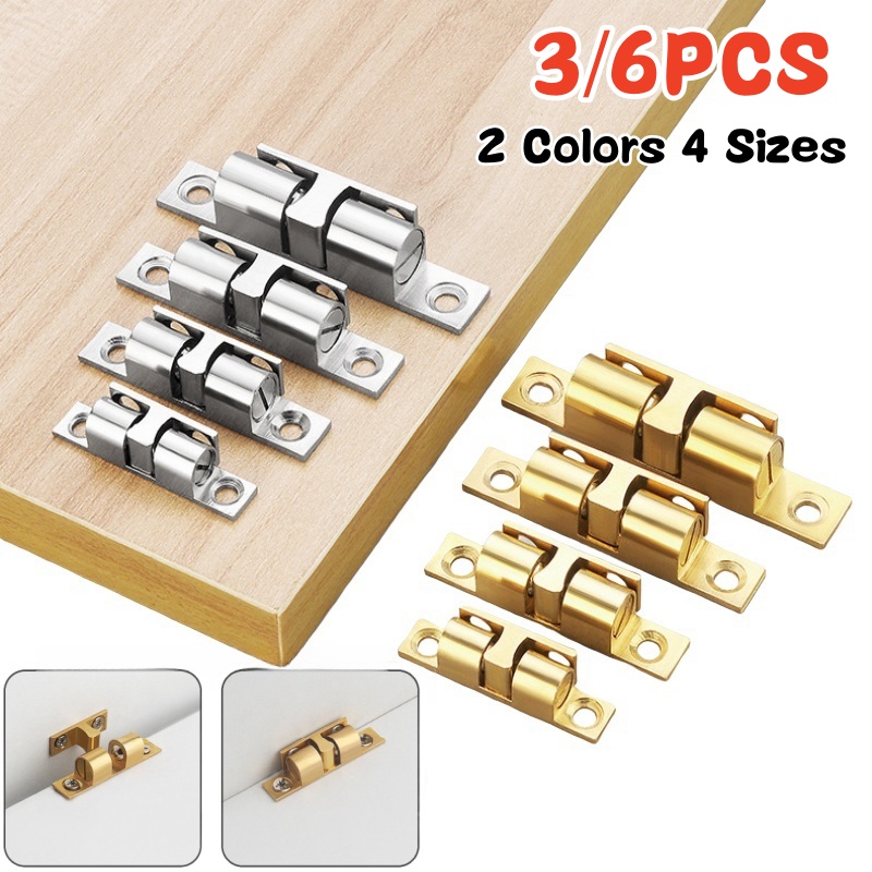 Furniture Hardware Manufacturer - 3/6pcs Cabinet Closet Door Ball Catch,Brass
