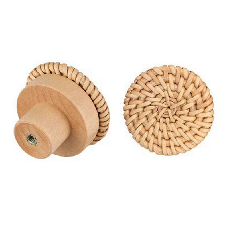 ABLQ Wooden Handles Beech Ratt - Furniture Hardware Paint recension och pris