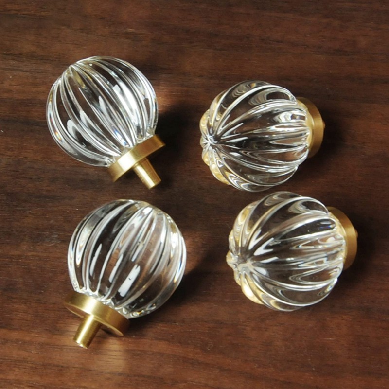 LLCS-Glass Brass Knobs Vintage - Furniture Hardware Paint recension och pris