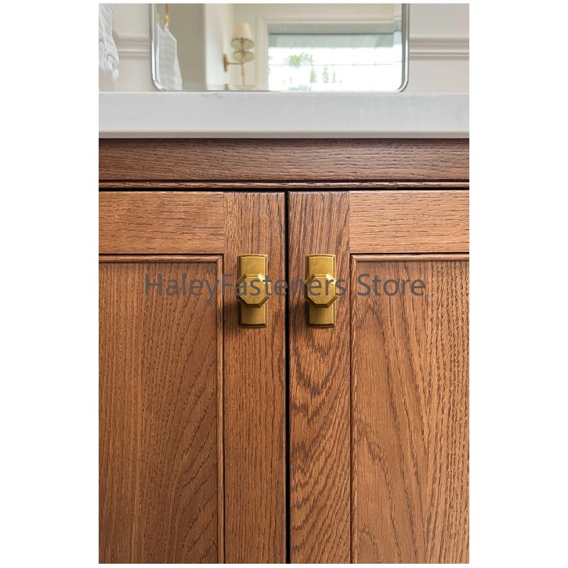 Mid-century Antique Brass Cabi - Furniture Hardware With Backplate recension och pris