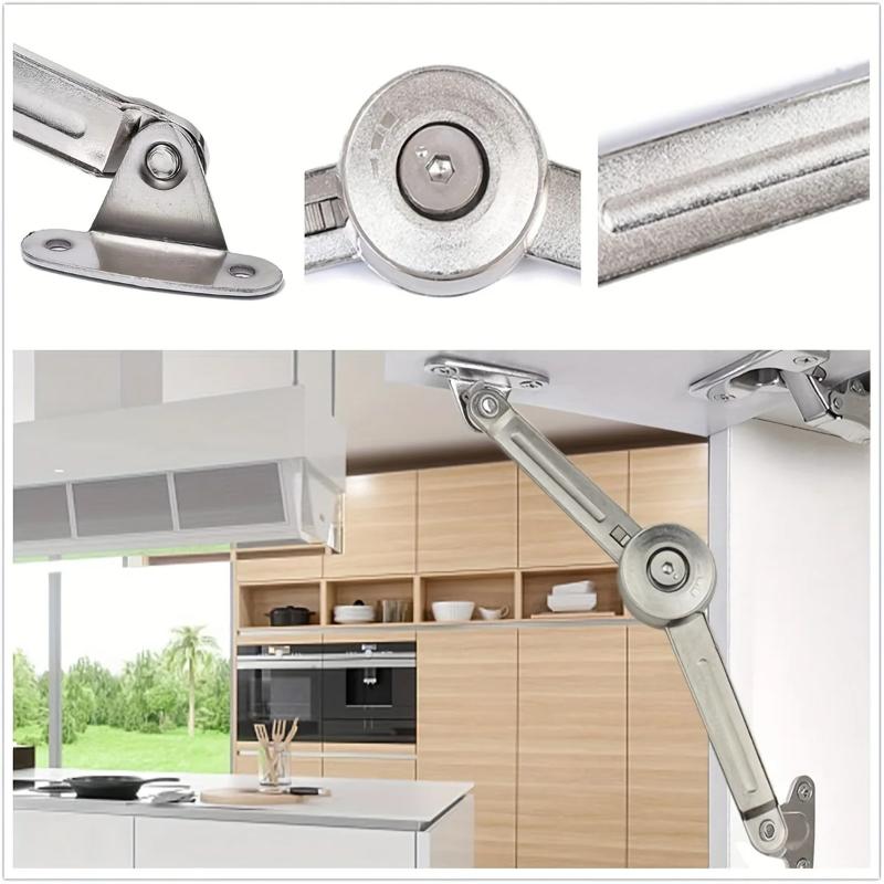 Satin Nickel Folding Lid Suppo - Soft Close Hinge recension och pris
