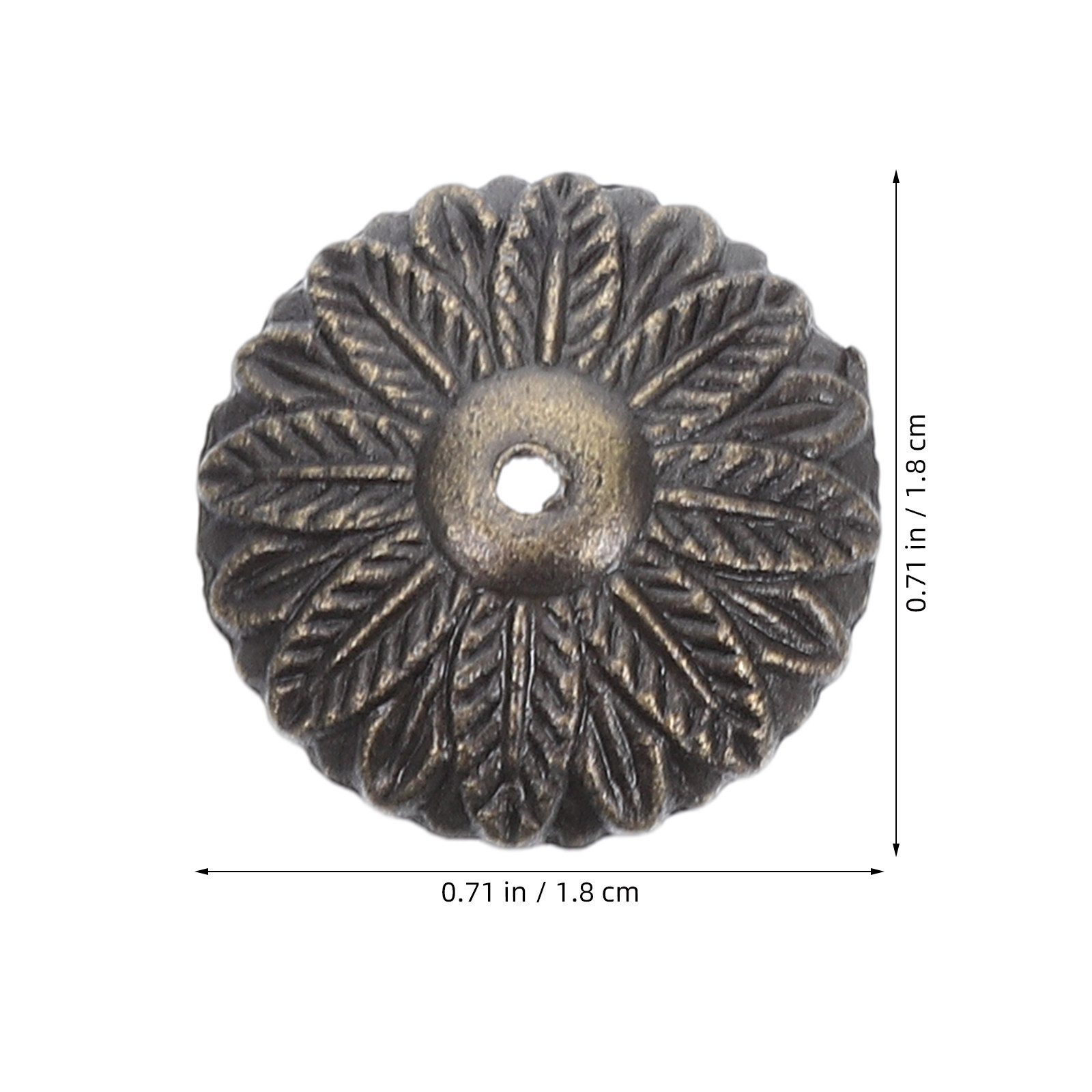 50Pcs Vintage Leaf Shaped Back - Furniture Hardware With Backplate recension och pris