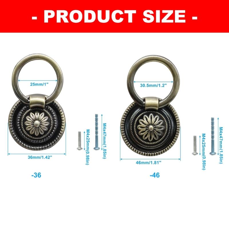 Pack of 6 Antique Bronze Drop  - Furniture Hardware With Backplate recension och pris