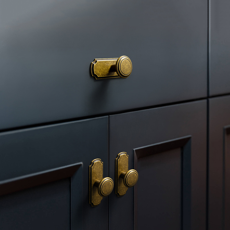 Goo-Ki Antique Brass Drawers K - Furniture Hardware With Backplate recension och pris