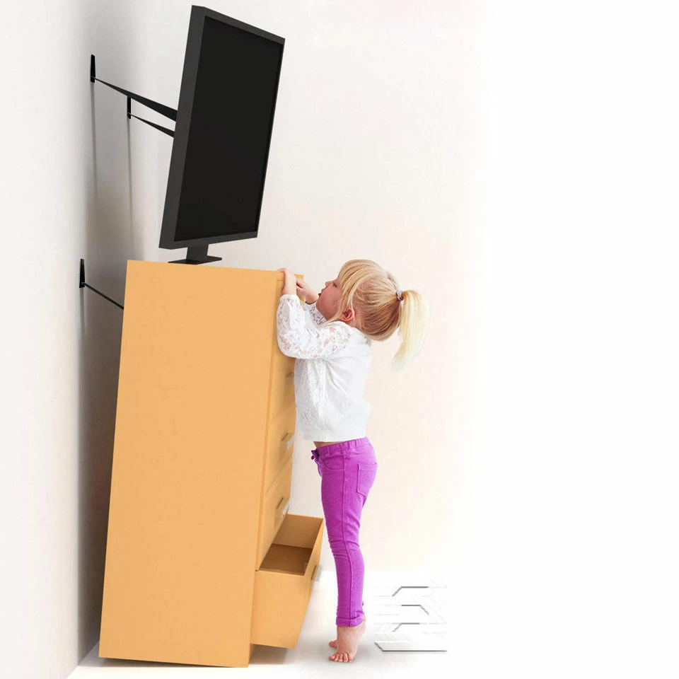 2 Pack Adjustable TV Safety St - Furniture Hardware Manufacturer recension och pris