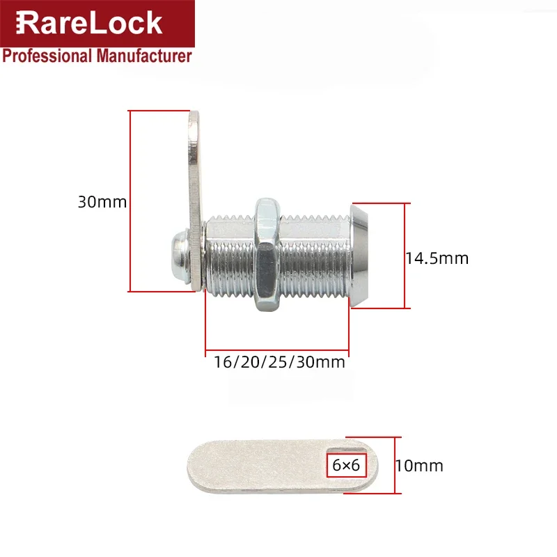 Mini Cam Lock with 2 Keys Diam - Furniture Hardware Cam Lock recension och pris