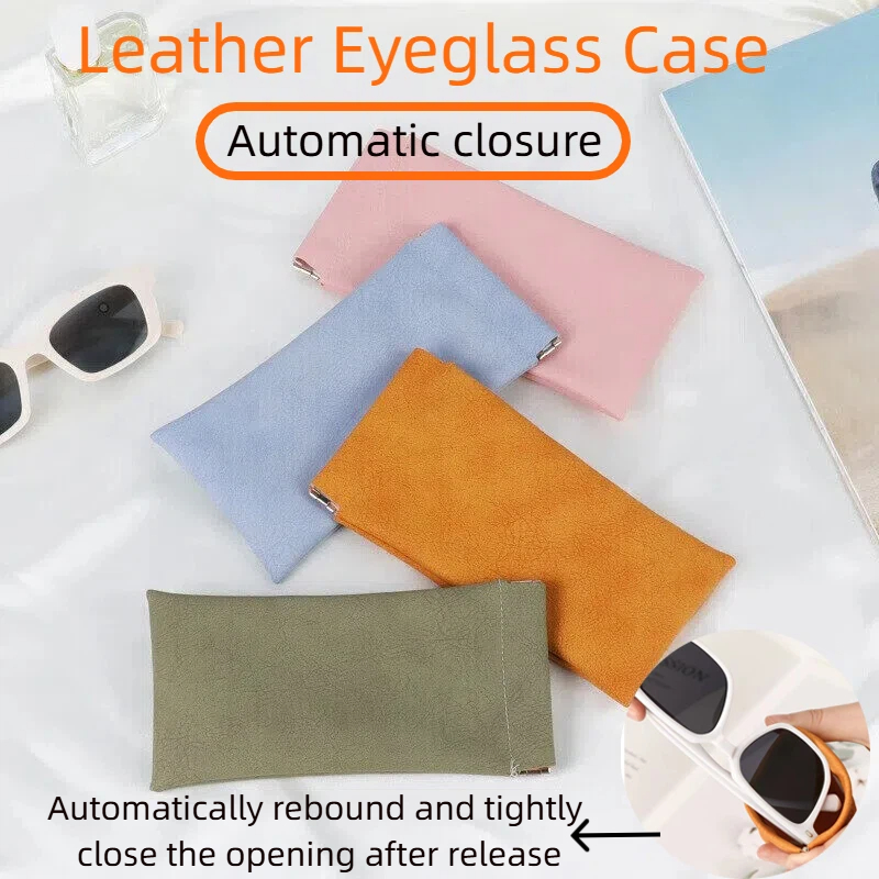 Unisex Leather Eyeglass Case P - Soft Close Hinge recension och pris
