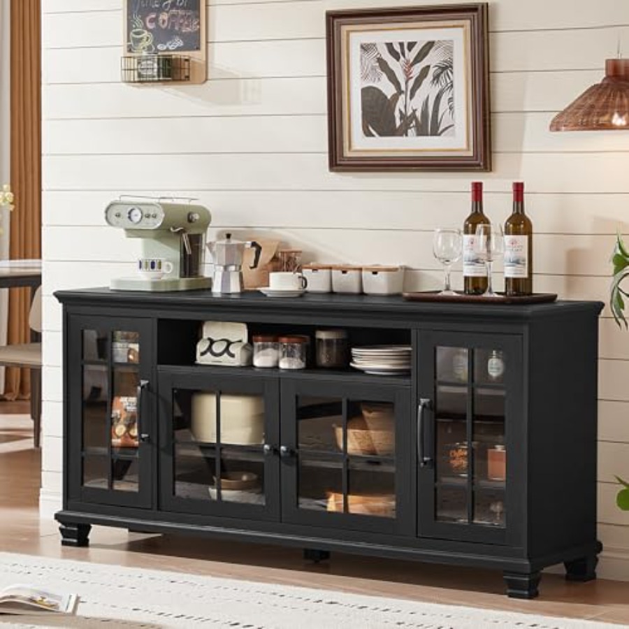 60-Inch Sideboard Buffet with  - Soft Close Hinge recension och pris