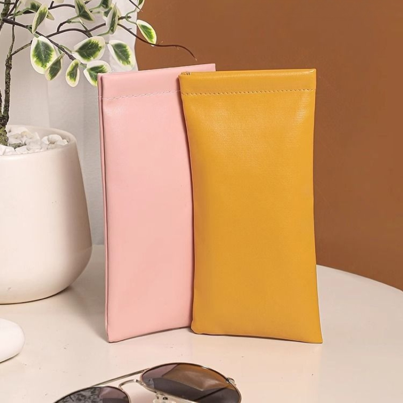 Unisex Leather Eyeglass Case P - Soft Close Hinge recension och pris